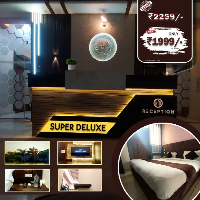 Super deluxe room, hotel moon Mahoba, luxury rooms, moon hotel